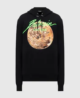 Balmain: Чёрная толстовка 