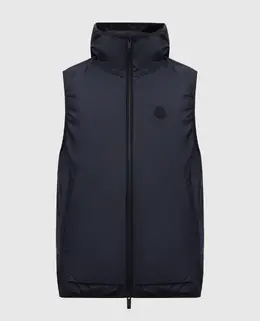 Moncler: Синий жилет 