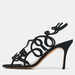 Manolo Blahnik: Чёрные сандалии 