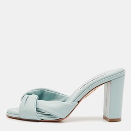 Aquazzura: Голубые сандалии 