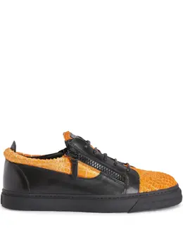 Giuseppe Zanotti: Чёрные кроссовки  Frankie