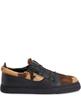 Giuseppe Zanotti: Чёрные кроссовки  Frankie