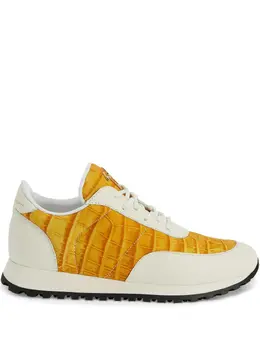 Giuseppe Zanotti: Жёлтые кроссовки  Jimi Running