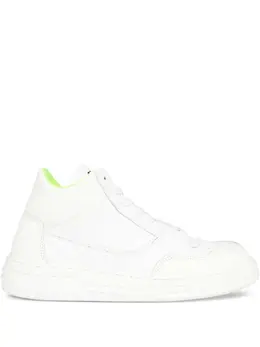 MSGM: Белые кроссовки 