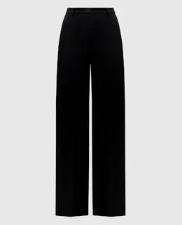 Balmain: Чорні брюки 