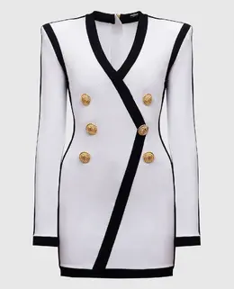 Balmain: Белое платье 