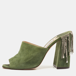 Jimmy Choo: Зелёные сабо 