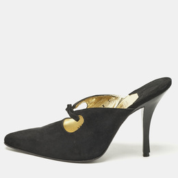 Salvatore Ferragamo: Чёрные сабо 