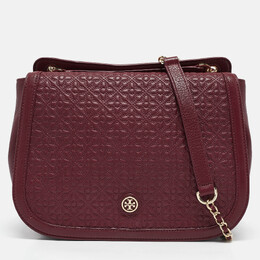 Tory Burch: Бордовая сумка 