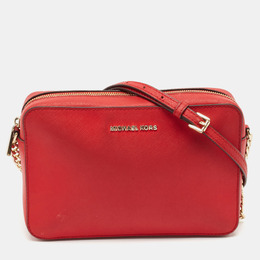 Michael Kors: Красная сумка через плечо  Jet Set