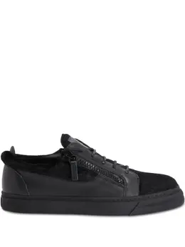 Giuseppe Zanotti: Чёрные кроссовки  Frankie