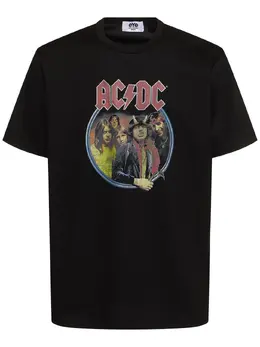 JUNYA WATANABE: Хлопковая футболка  AC/DC