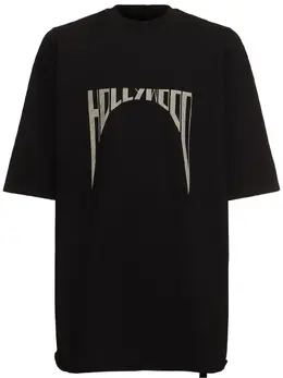 RICK OWENS DRKSHDW: Чёрная футболка  Jumbo