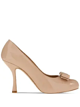 Ferragamo: Блестящие туфли  Vara Bow