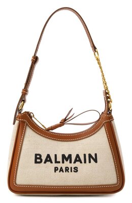 Balmain: Бежевая сумка  B-Army