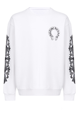 CHROME HEARTS: Белый свитшот 