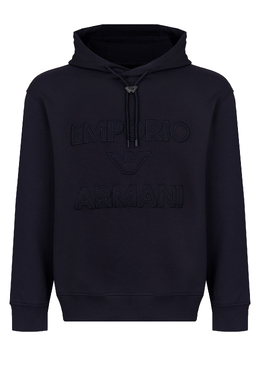 EMPORIO ARMANI: Синяя толстовка 