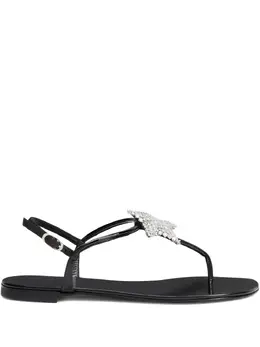 Giuseppe Zanotti: Чёрные сандалии  Hollie Star