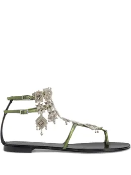 Giuseppe Zanotti: Зелёные сандалии  Amira