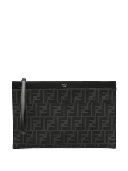 FENDI: Чёрный клатч  FF