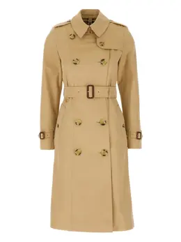 Burberry: Плащ  Chelsea Heritage с длинным рукавом