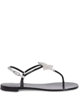 Giuseppe Zanotti: Чёрные сандалии  Hollie Star
