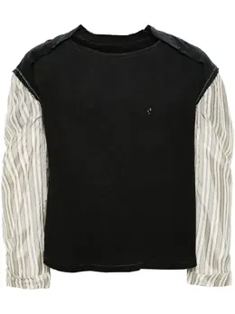 Maison Margiela: Чёрный свитер  Décortiqué