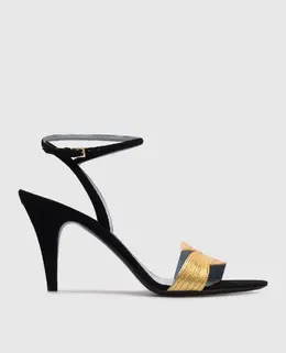 Valentino: Чорні босоніжки 