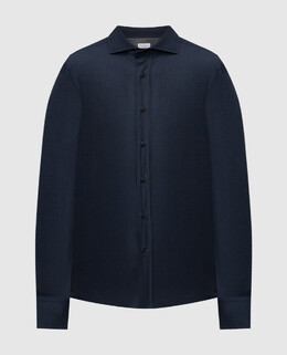 Brunello Cucinelli: Синяя рубашка 