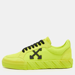 Off-White: Жёлтые кроссовки  Vulcanized