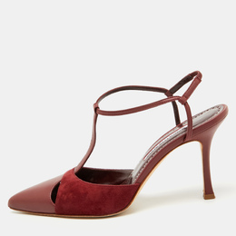 Manolo Blahnik: Бордовые туфли 