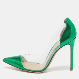 Gianvito Rossi: Зелёные туфли  Plexi