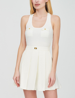 ELISABETTA FRANCHI: Бежевое платье 