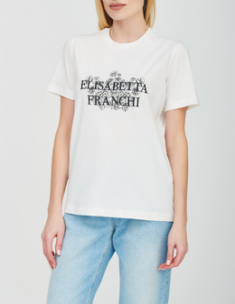 ELISABETTA FRANCHI: Белая футболка 