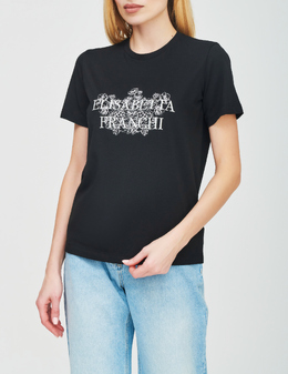 ELISABETTA FRANCHI: Чёрная футболка 