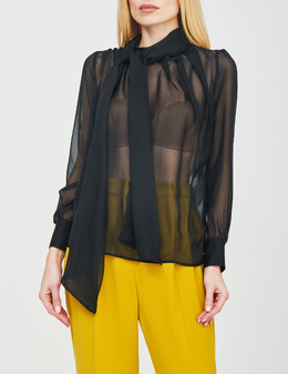 ELISABETTA FRANCHI: Чорні блузки 
