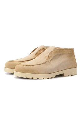 Santoni: Бежевые ботинки  Yalta