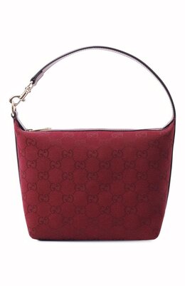 Gucci: Бордовая сумка  GG