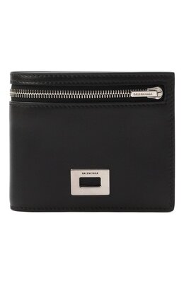 Balenciaga: Серебристый кошелёк 