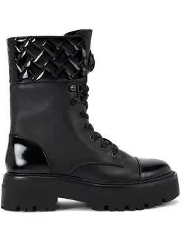 Kurt Geiger London: Чёрные ботинки 