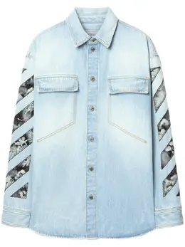 Off-White: Джинсовая рубашка 