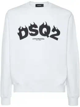 DSQUARED2: Белый свитшот  DSQ2