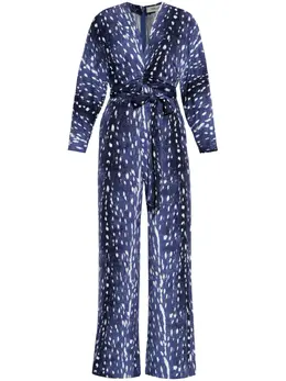 DVF Diane von Furstenberg: Голубой комбинезон 