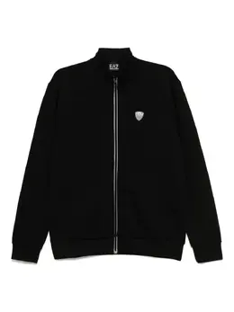 Ea7 Emporio Armani: Чёрная куртка 