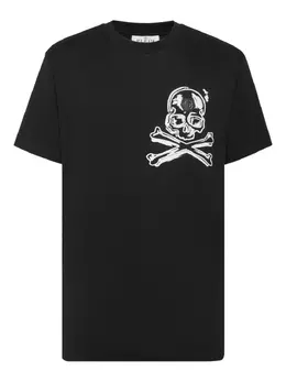 Philipp Plein: Чёрная футболка  Skull