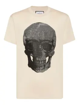 Philipp Plein: Светлая футболка  Skull