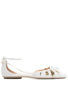 Chloé: Белые балетки 