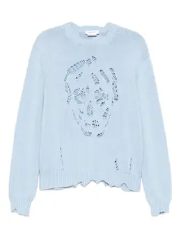 Alexander McQueen: Рваный свитер  Skull