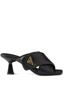 Prada: Чёрные сандалии 