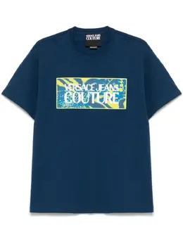 Versace Jeans Couture: Голубая футболка 